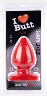plug spade l i love butt 15 x 9 cm rouge 1