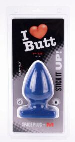 plug spade m i love butt 11 x 67 cm bleu 1
