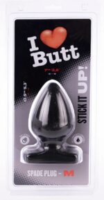 plug spade m i love butt 11 x 67 cm noir 1