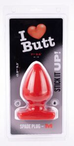plug spade m i love butt 11 x 67 cm rouge 1