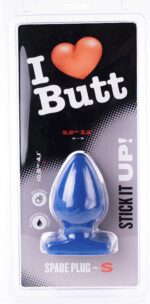 plug spade s i love butt 9 x 53 cm bleu 1