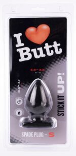 plug spade s i love butt 9 x 53 cm noir 1