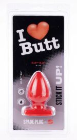plug spade s i love butt 9 x 53 cm rouge 1