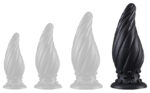 plug spiral pik xl 21 x 8 cm noir