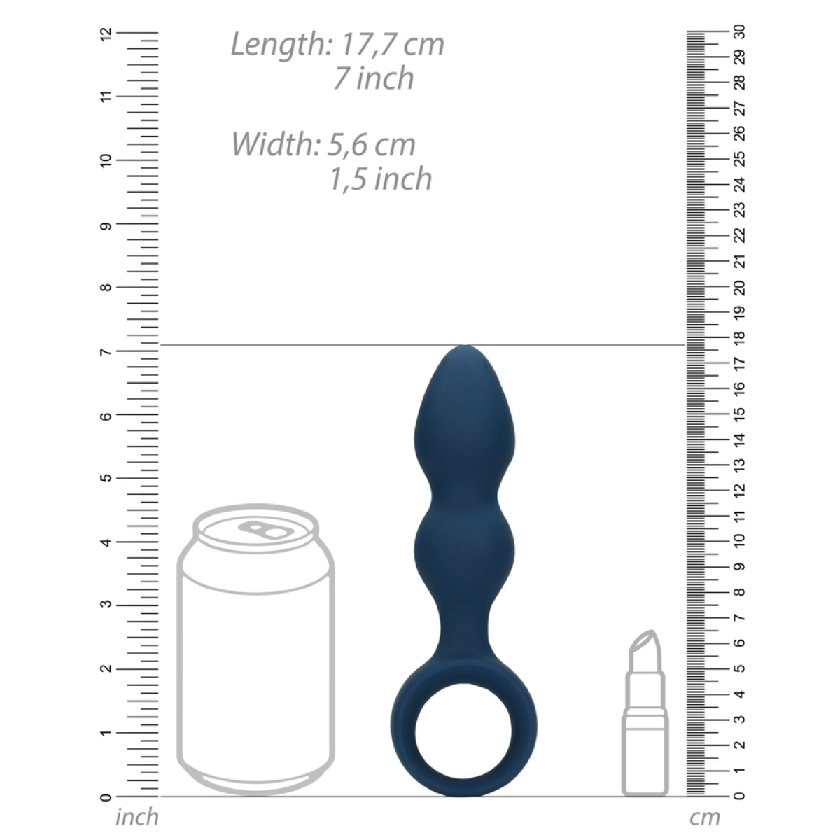 plug teardrop baltic l 12 x 4cm bleu 8