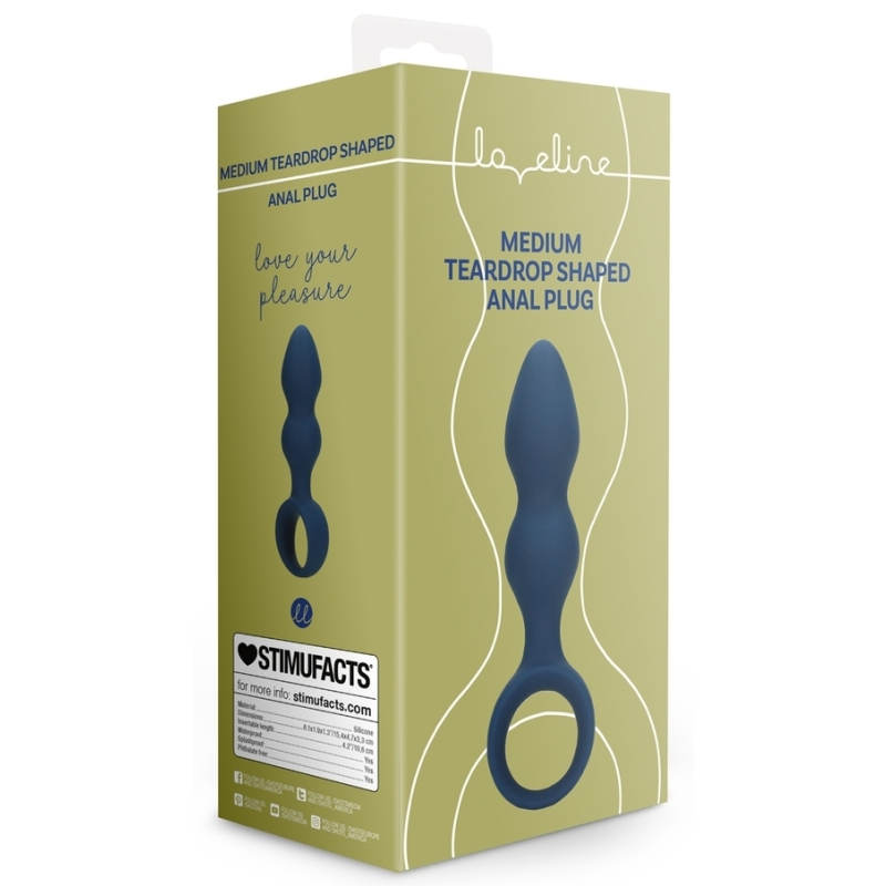 plug teardrop baltic m 105 x 35cm bleu 1