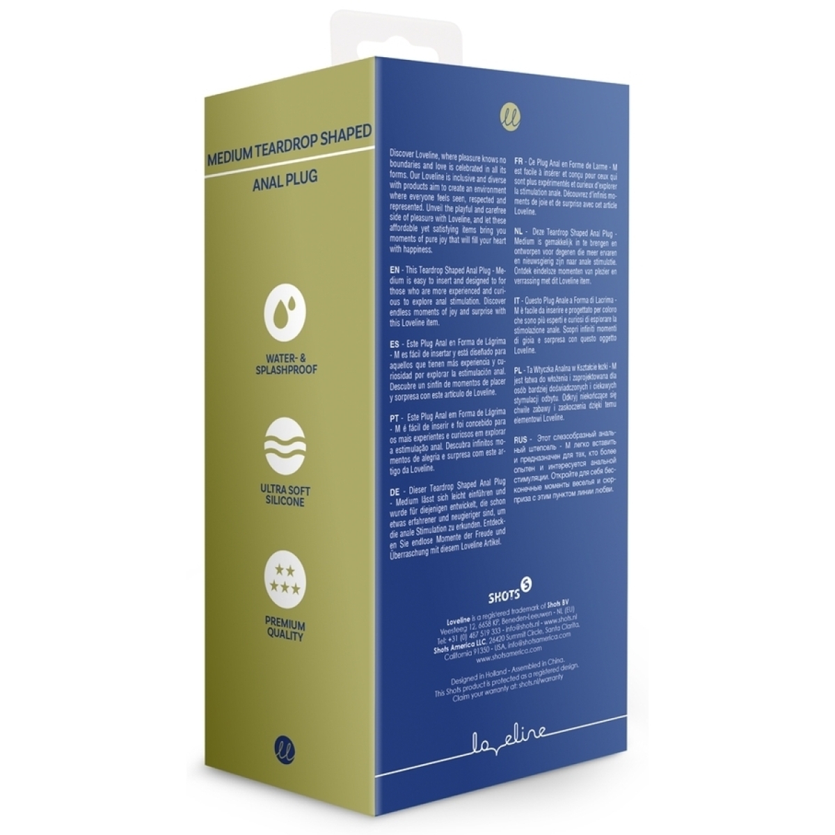 plug teardrop baltic m 105 x 35cm bleu 8