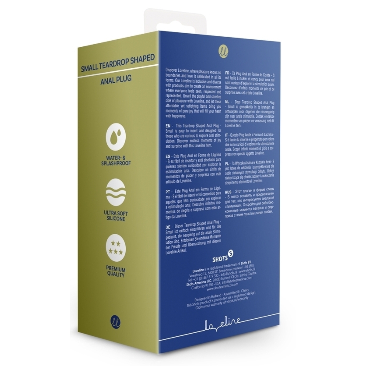 plug teardrop baltic s 9 x 3cm bleu 7