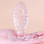 plug transparent dotted pine l 9 x 35cm