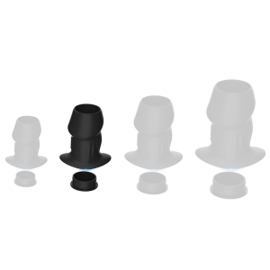 plug tunnel avec bouchon euhlo m 65 x 45 cm noir