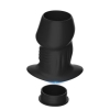 plug tunnel avec bouchon euhlo xl 9 x 6 cm noir 1