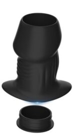 plug tunnel avec bouchon euhlo xl 9 x 6 cm noir 1