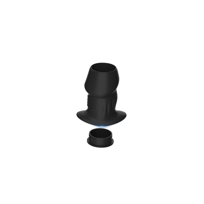 plug tunnel avec bouchon euhlo xl 9 x 6 cm noir 1