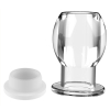 plug tunnel avec bouchon hollow stop transparent 1