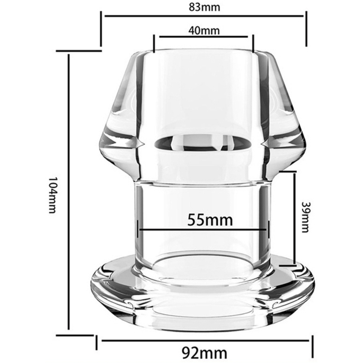 plug tunnel avec bouchon inpull xxl 9 x 8cm 3