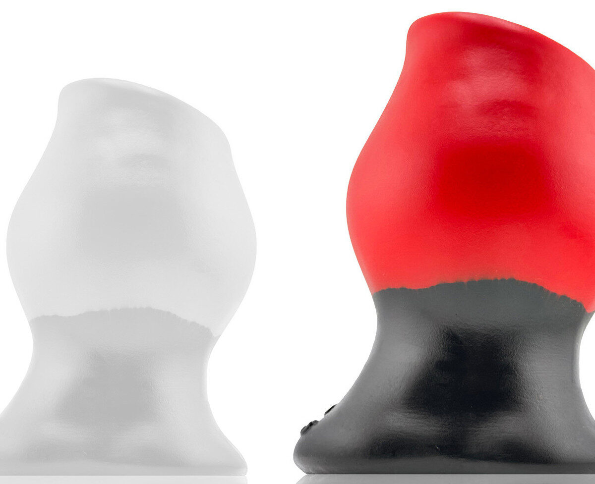 plug tunnel colossus pighole xxxxl noir rouge 17 x 135cm