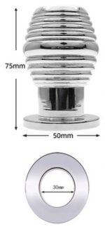 plug tunnel en metal thread hollow l 7 x 48cm 4