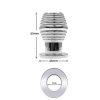 plug tunnel en metal thread hollow m 65 x 45 cm 4