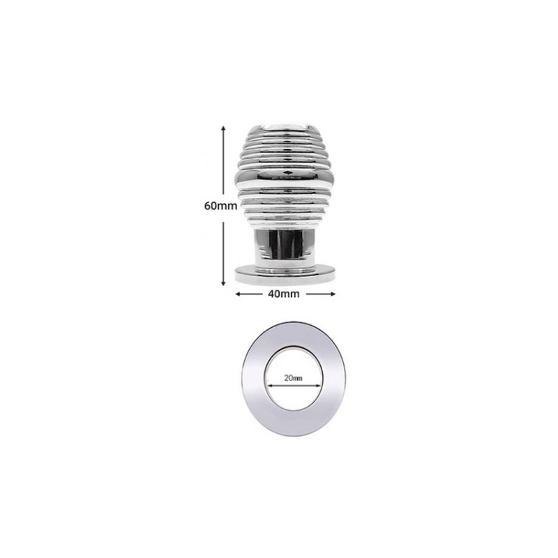 plug tunnel en metal thread hollow s 6 x 4 cm 4