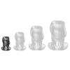plug tunnel holik s 4 x 3 cm ouverture 22 mm noir