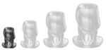 plug tunnel holik s 4 x 3 cm ouverture 22 mm noir