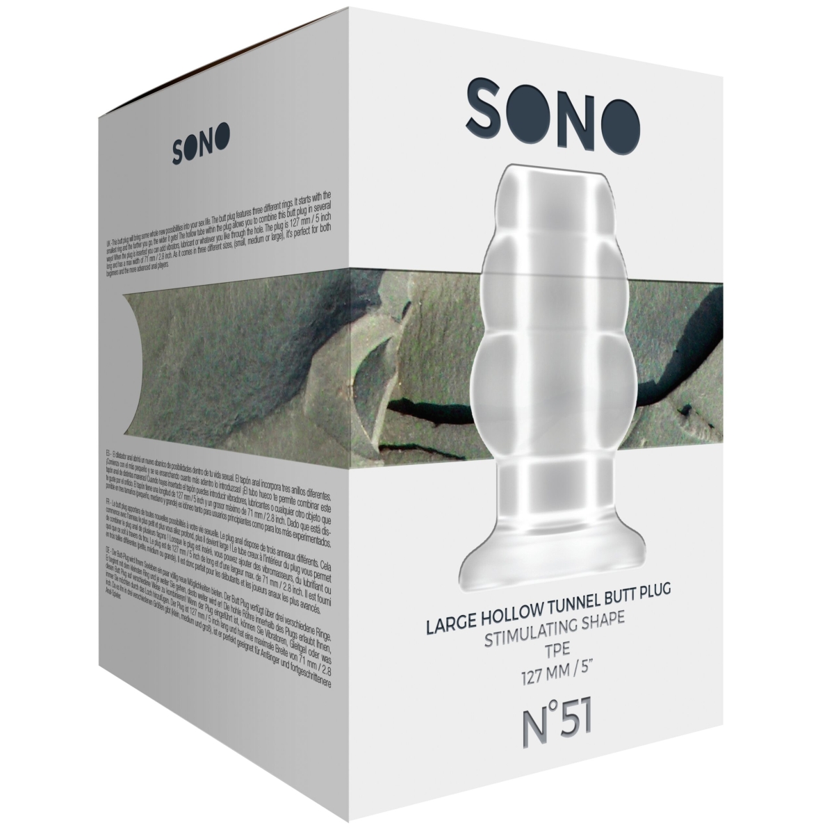 plug tunnel hollow sono n51 11 x 71 cm transparent 1 scaled