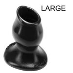 plug tunnel pig hole noir large 9 x 7 cm 2