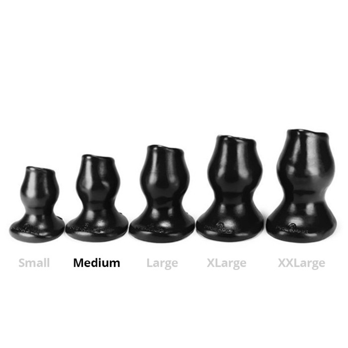 plug tunnel pig hole noir medium 8 x 55 cm