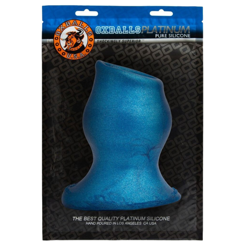plug tunnel pig hole platinum bleu 13 x 9 cm 1