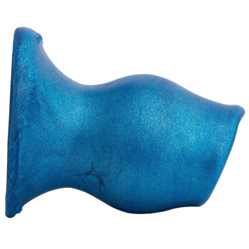 plug tunnel pig hole platinum bleu 13 x 9 cm 3