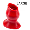 plug tunnel pig hole rouge large 9 x 7 cm 2