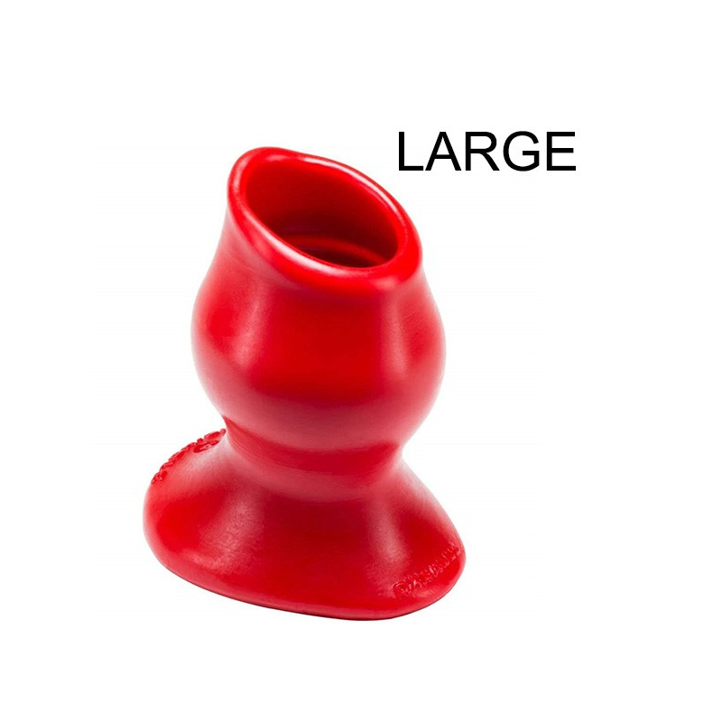 plug tunnel pig hole rouge large 9 x 7 cm 2