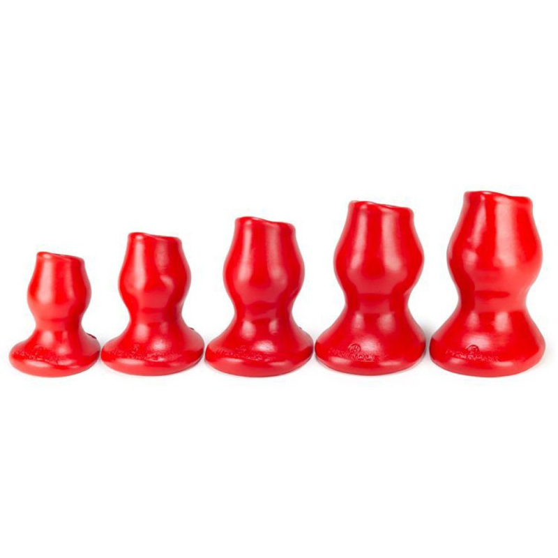 plug tunnel pig hole rouge large 9 x 7 cm 3