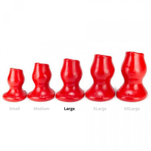 plug tunnel pig hole rouge large 9 x 7 cm
