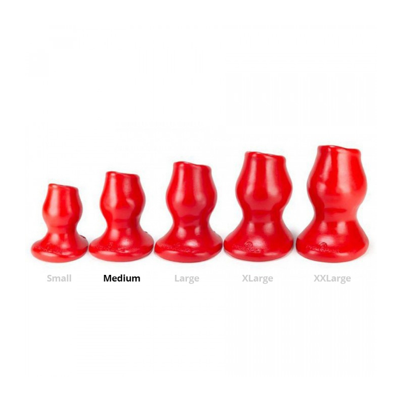 plug tunnel pig hole rouge medium 8 x 55 cm