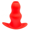 plug tunnel stretch rouge 15 x 7cm large 1