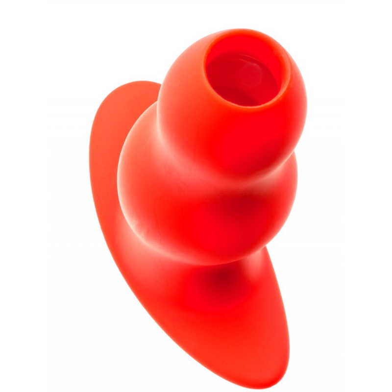 plug tunnel stretch rouge 15 x 7cm large 2