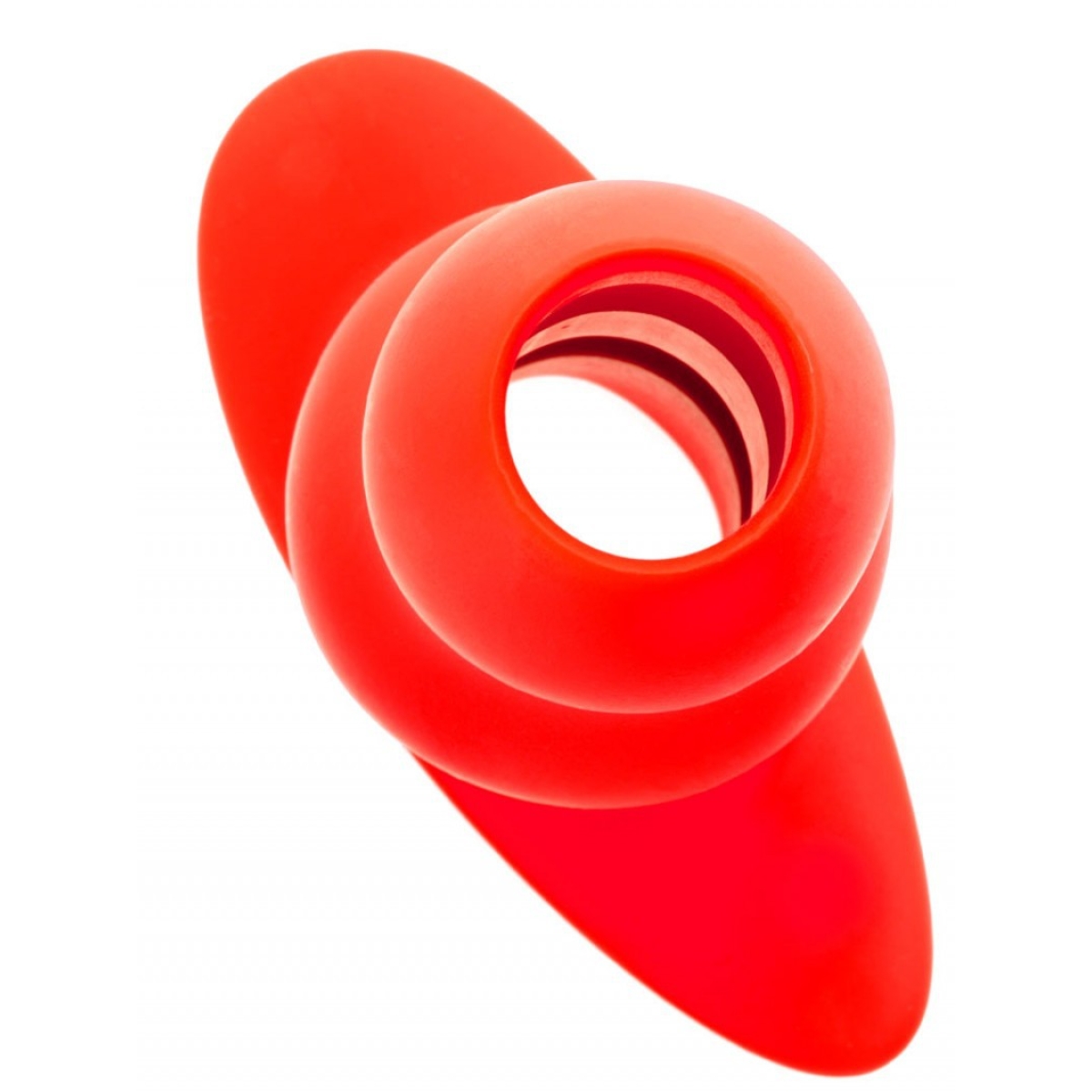 plug tunnel stretch rouge 15 x 7cm large 4