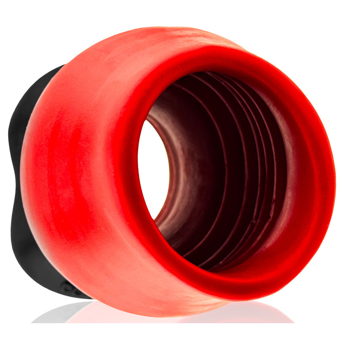 plug tunnel super max pighole xxxl noir rouge 15 x 115cm 5