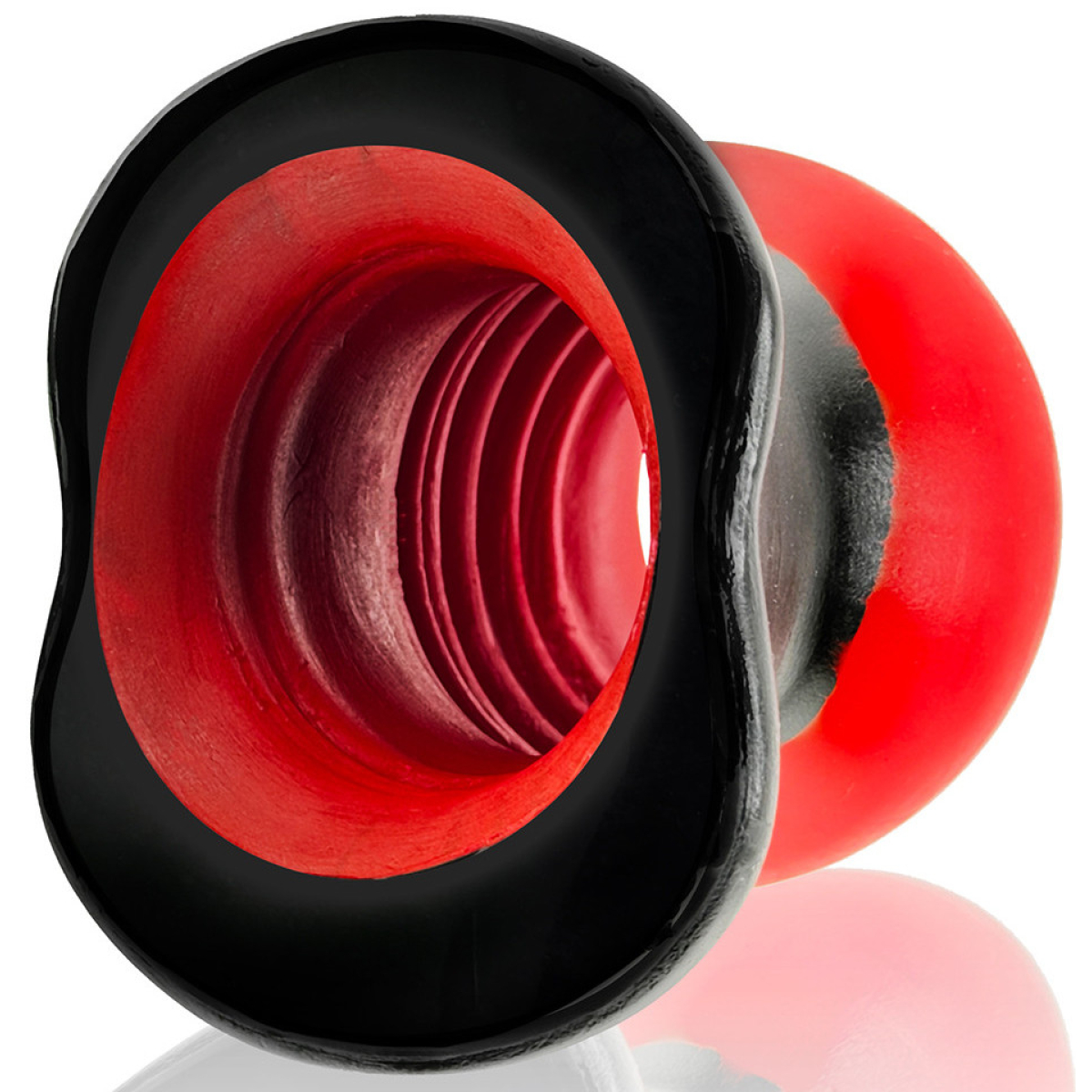 plug tunnel super max pighole xxxl noir rouge 15 x 115cm 7