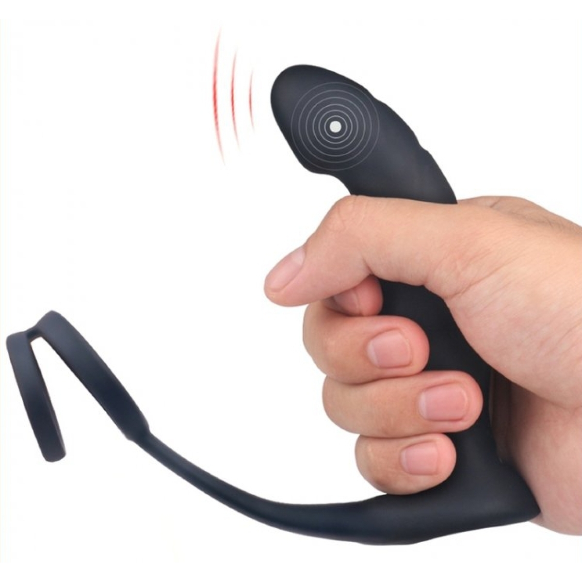 plug vibrant avec cockring wandering 11 x 3 cm 2