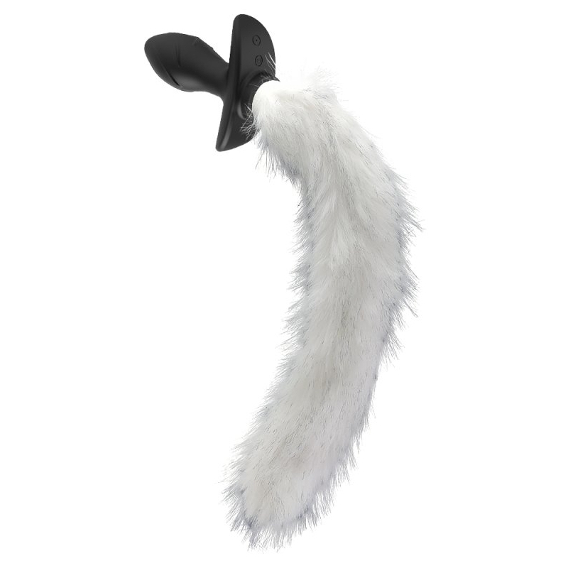 plug vibrant avec queue blanche tail curve 9 x 37cm queue 30cm 8