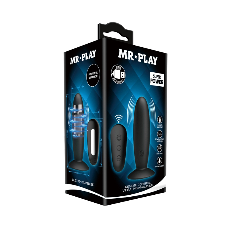 plug vibrant avec telecommande vibes control mr play 10 x 33cm 1