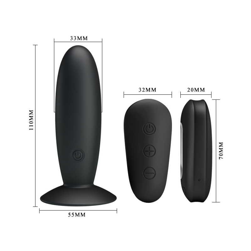 plug vibrant avec telecommande vibes control mr play 10 x 33cm 5