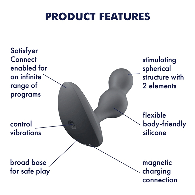 plug vibrant connecte deep diver satisfyer 8 x 33cm noir 4