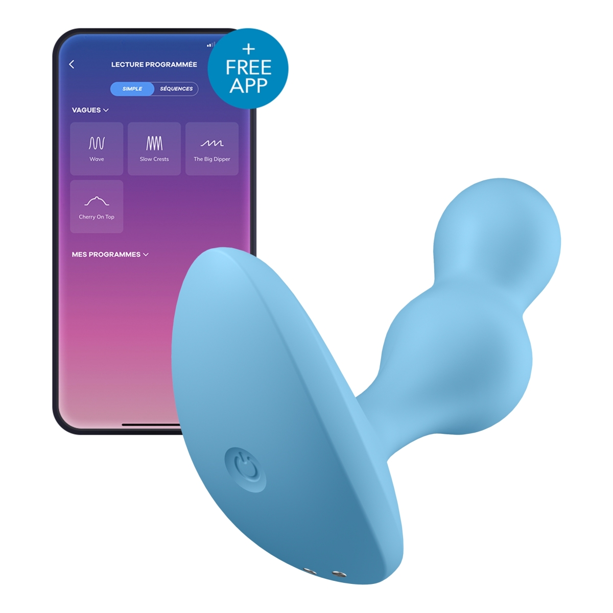 plug vibrant connecte deep diver satisfyer 9 x 32cm