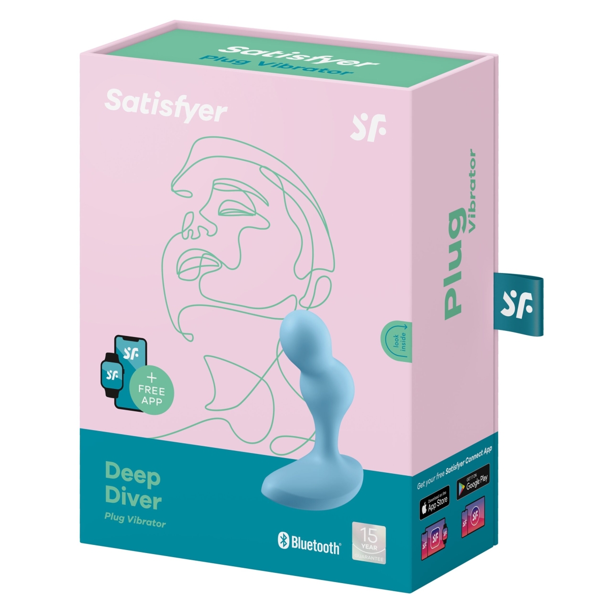plug vibrant connecte deep diver satisfyer 9 x 32cm 2 scaled