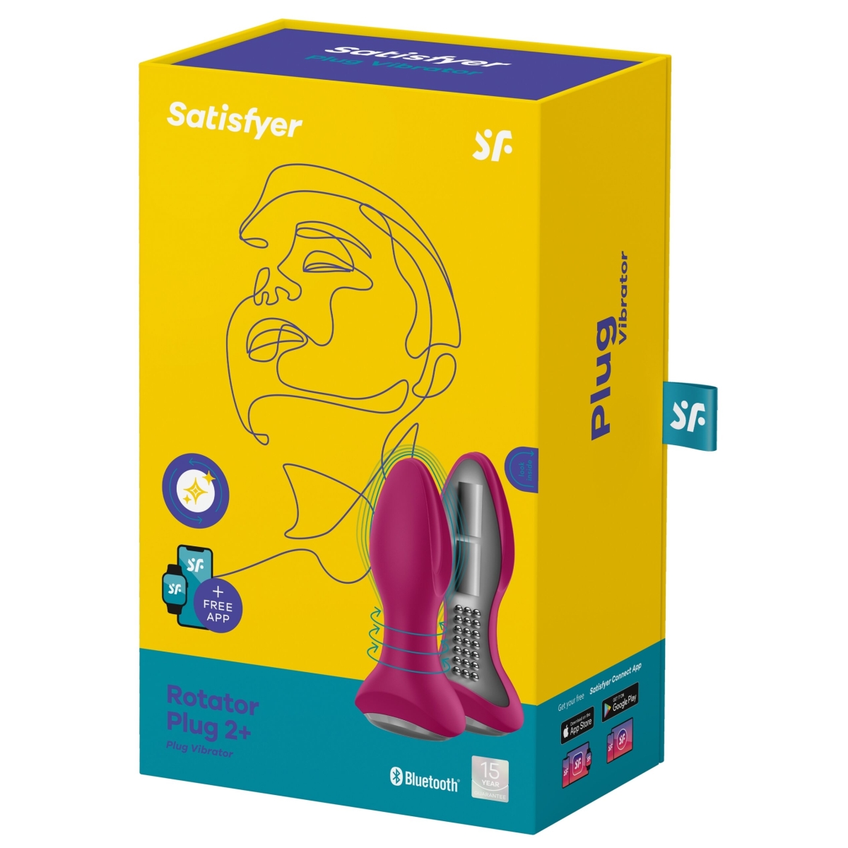 plug vibrant connecte rotator plug satisfyer 10 x 4cm fuchsia 1 scaled