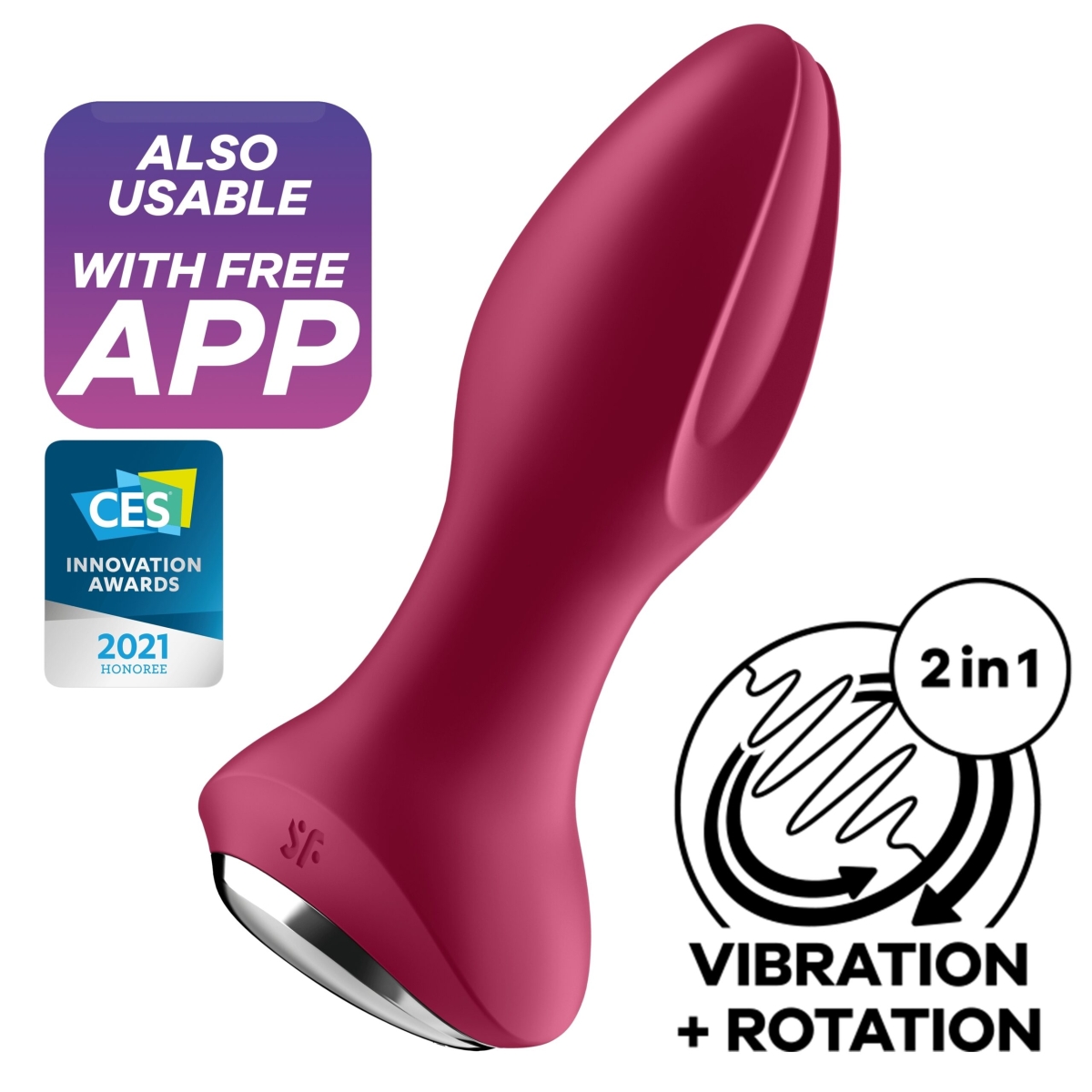 plug vibrant connecte rotator plug satisfyer 10 x 4cm fuchsia 8 scaled