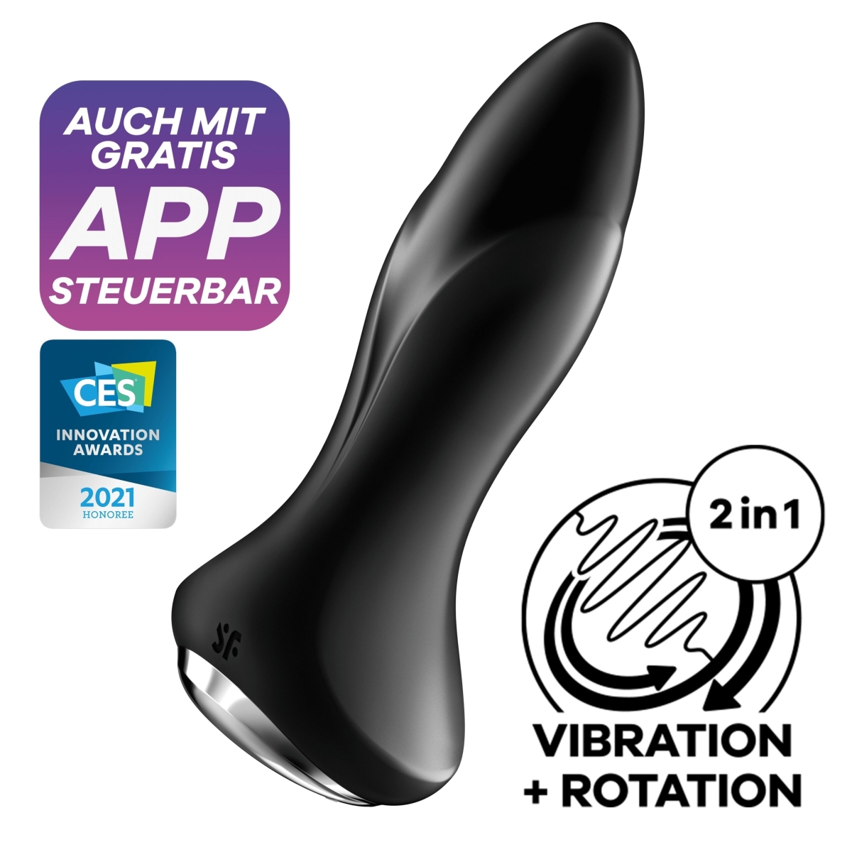 plug vibrant connecte rotator plug satisfyer 10 x 4cm noir 6 scaled